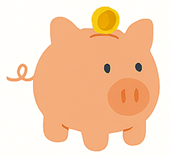 Tegning av en sparegris