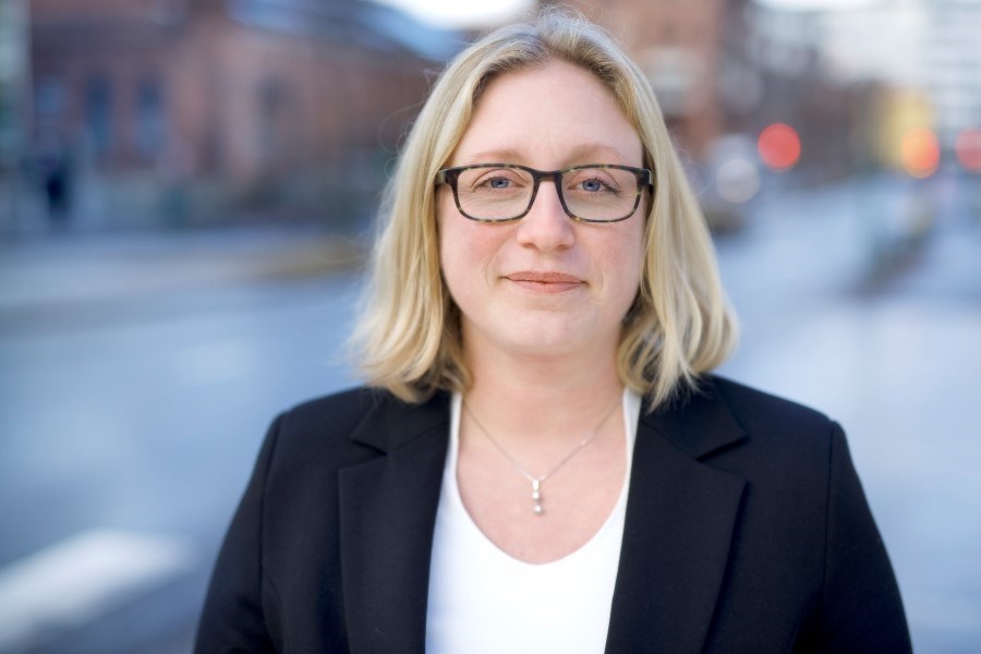 Agathe Schjetlein er direktør for bærekraft i Finans Norge. Foto: CF-Wesenberg.