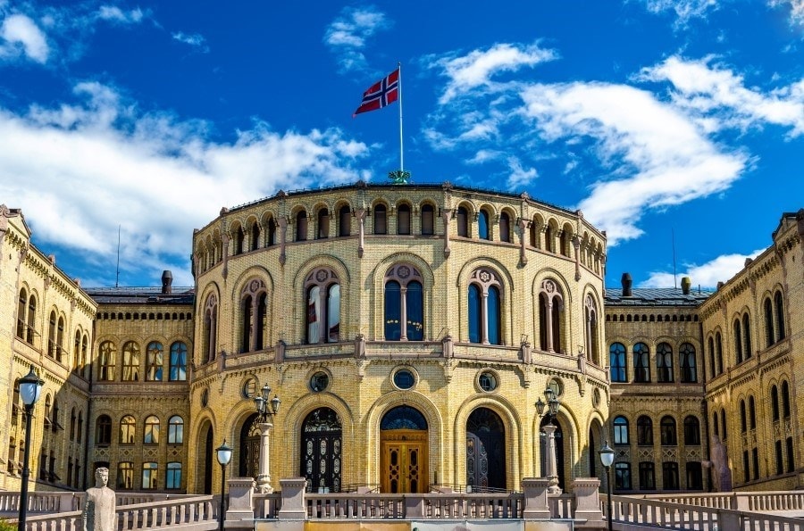 Stortinget. Foto.