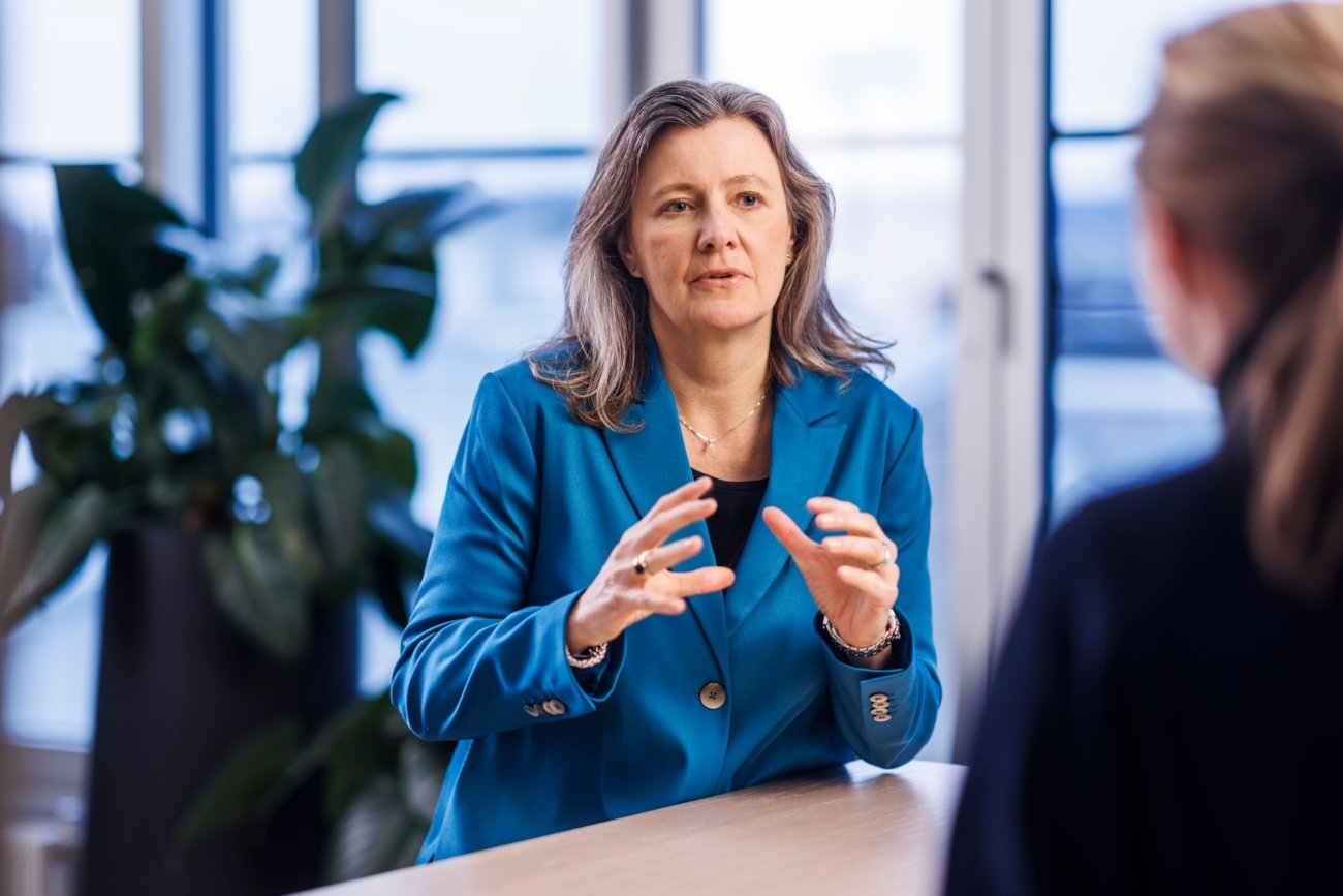 Kari Olrud Moen, administrerende direktør i Finans Norge. Foto.