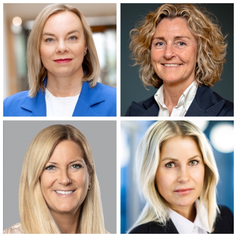 Collage av portrettbilder som viser forhandlingsutvalget