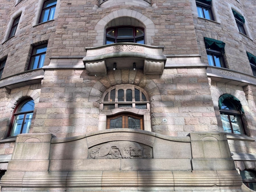Bilde av bygningen til Finansdepartementet. 