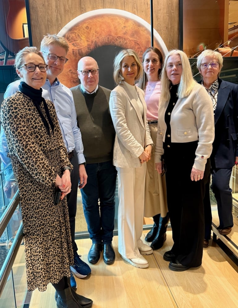 Gruppebilde av Finans Norges forhandlingsutvalg.Foto.