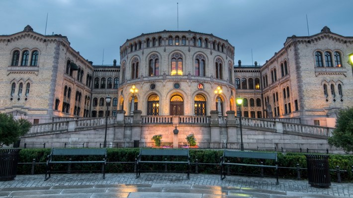Stortinget i Norge. Foto.