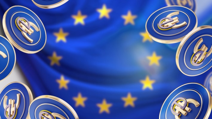 European digital e-euro. Picture.