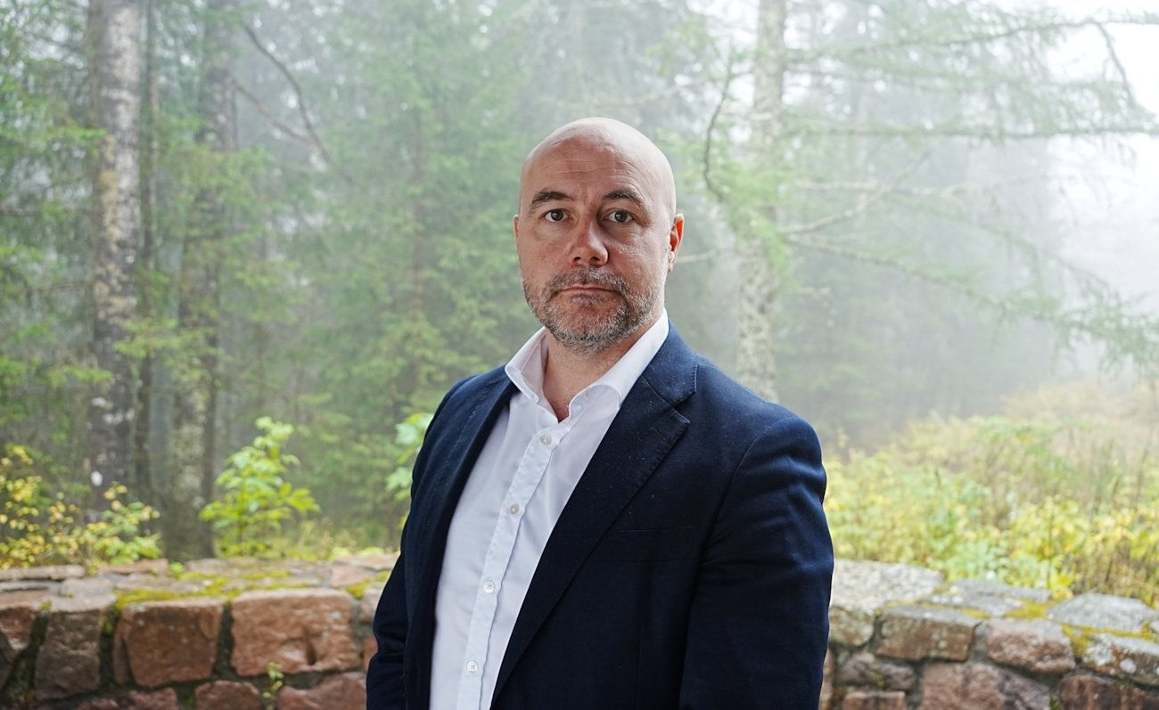 Pål Christian Waag, fagdirektør cybersikkerhet i Finans Norge, utenfor Soria Moria Hotell på Holmenkollen.
